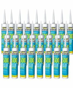 Best deal ❤️ Everbuild 500TR 500 Bath & Sanitary Silicone Sealant Translucent 295ml (25 Tubes) 💯