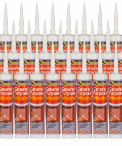 Outlet 🥰 Everbuild EVGPSTR General Purpose Silicone Clear 280ml Pack Of 25 ⌛