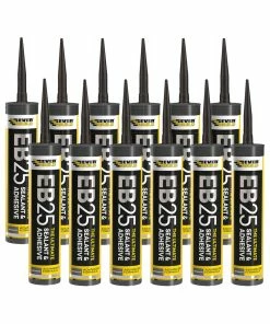 Budget ๐ Everbuild EB25 Hybrid Sealant Adhesive Anthracite 300ml (12 Pack) ๐