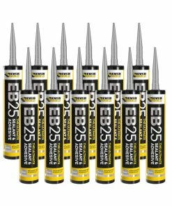 Deals 🤩 Everbuild EB25 Hybrid Sealant Adhesive Grey 300ml (12 Pack) 🎉