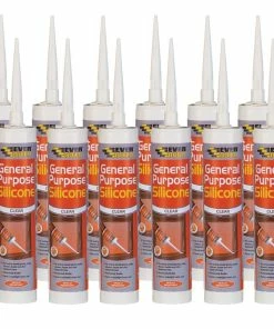 New 🌟 Everbuild 12GPSWE General Purpose Silicone White 280ml 12 Tubes ❤️