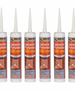 Deals 🌟 Everbuild EVBGPSTR General Purpose Silicone Clear 280ml 6 Tubes ❤️