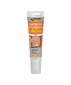 Deals 🎁 Everbuild EASIGPWE General Purpose Easi Squeeze Silicone Sealant White 80ml ✔️